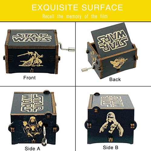 MAD DI Hand Crank Music Box Star Wars Black