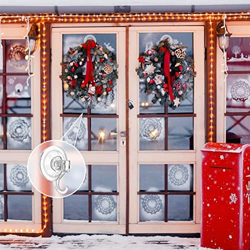 VISV Clear Wreath Hanger 22 LB Capacity 2 Pcs