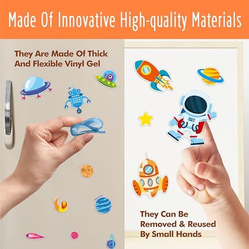 40PCS Space Jelly Stickers for Home Decor and Kids