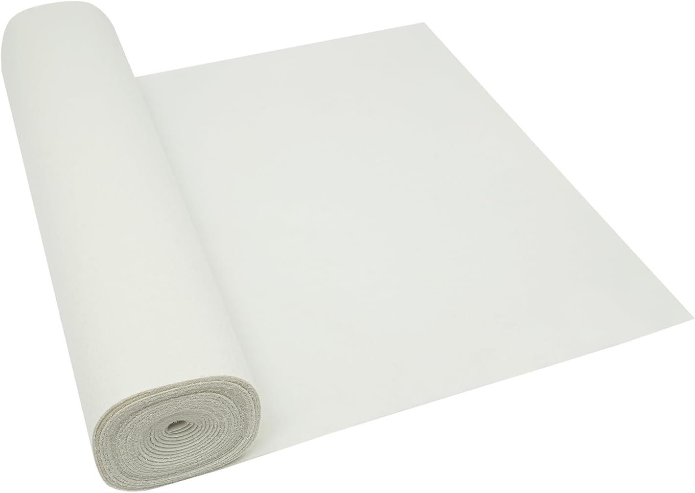 DYNAMI White Thick Carpet Runner 3x33ft 360 GSM Runway Rug