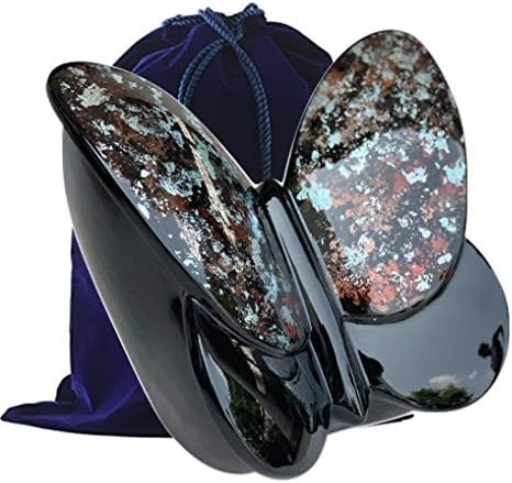 Handcrafted Fiber Glass Monarch Butterfly Cremation Urn - Adult Funeral Urn - Lightweight