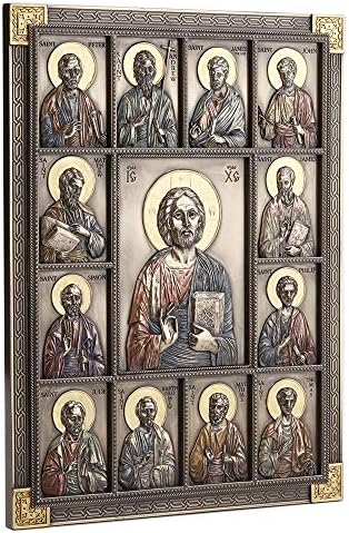Veronese Design 1225 Inch Jesus and The Twelve Apostles Wall Sculpture