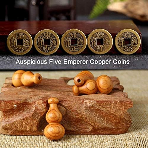 Beaded Curtain Wooden Beads Door Divider with Copper Coins