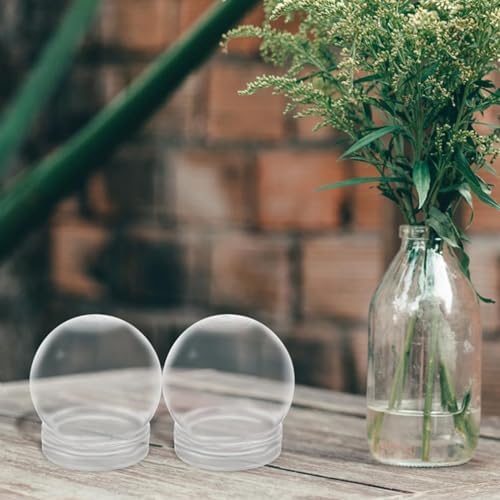 15 Pack 3 Inch Clear Snow Globe Jar DIY Craft Set