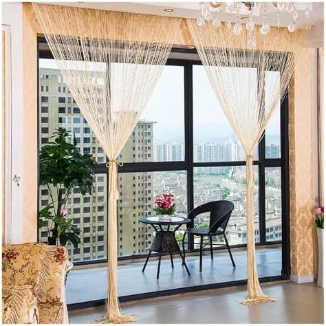 Shiny Tassel String Curtain for Home Decor