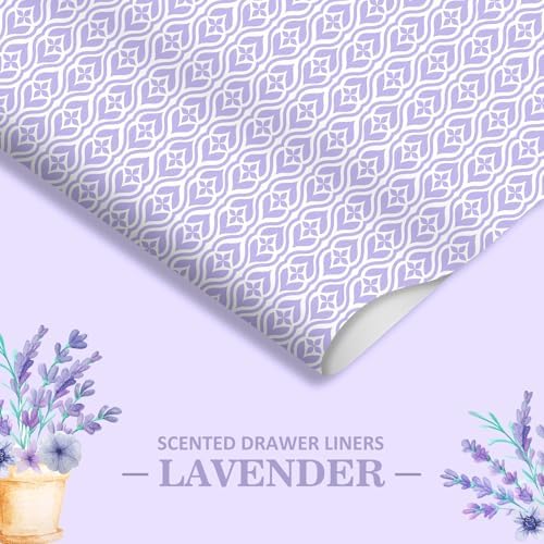 SCENTORINI Lavender Scented Drawer Liners 6 Sheets