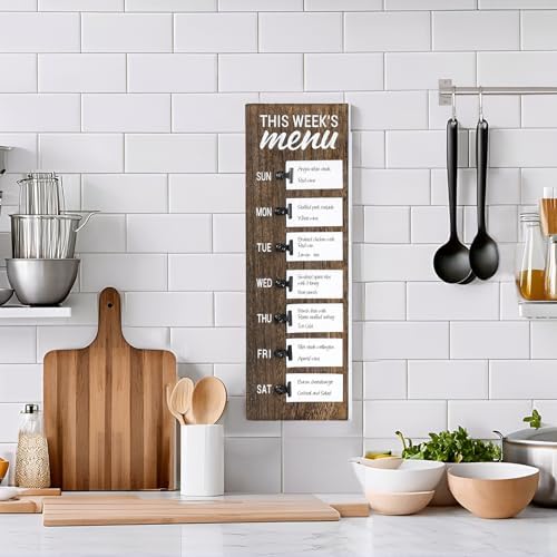 Dahey Weekly Meal Planner Chalkboard Menu Board