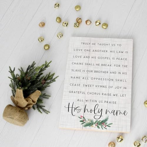 Simply Said Rustic Pallets His Holy Name Sign 16x1075