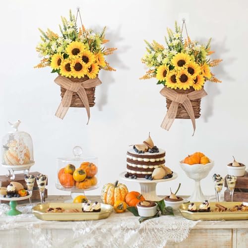 Dolicer Sunflower Wreath 157 Inch Hanging Decor