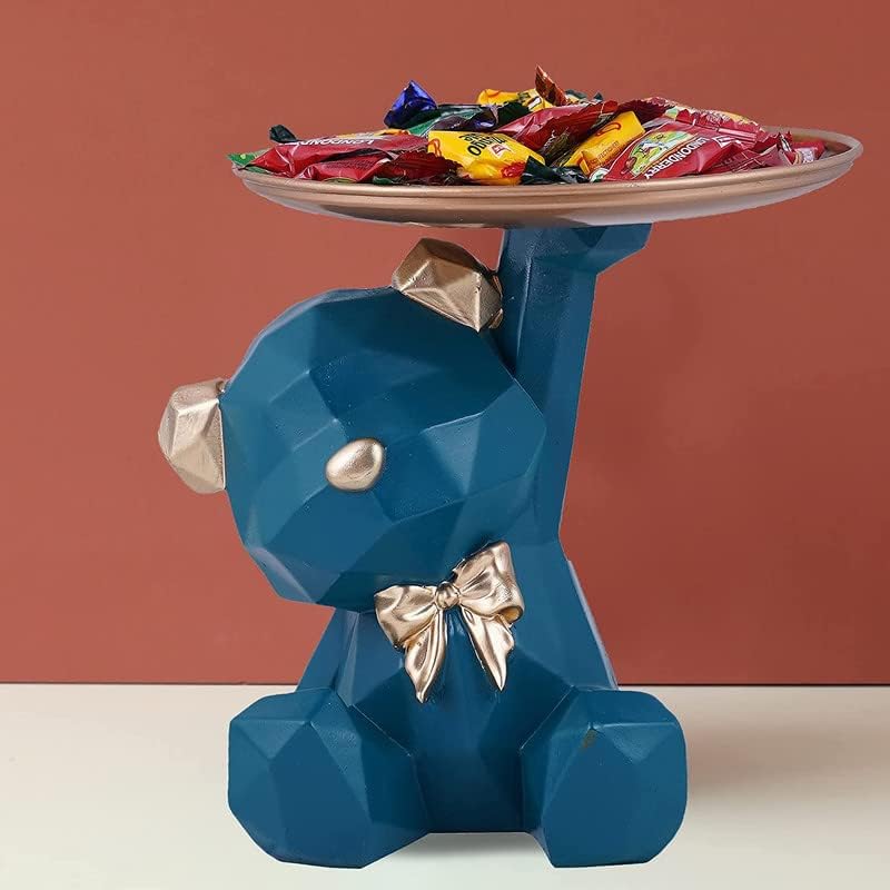 Cool Dog Sculpture Home Decor Key Holder Tray