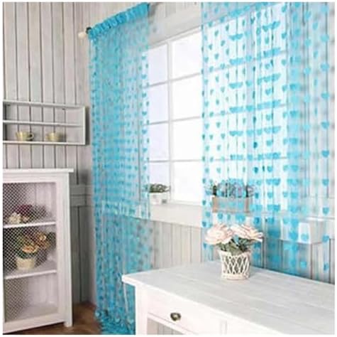 Blue Heart Decor Curtain Divider String