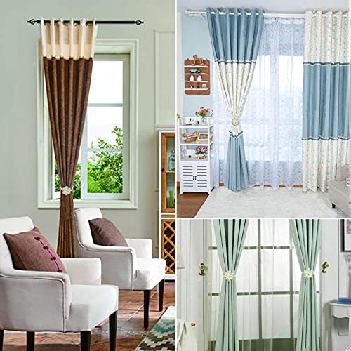 Crystal Flower Magnetic Curtain Tiebacks White AB