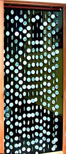 Natural Capiz Shell Round Door Curtain 10 Strands