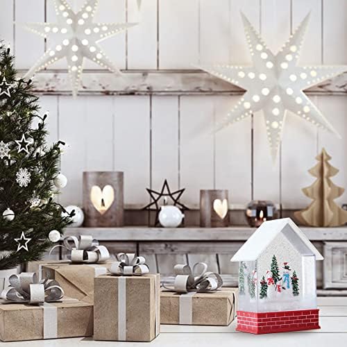 Wondise Christmas Snow Globes with Timer and Music