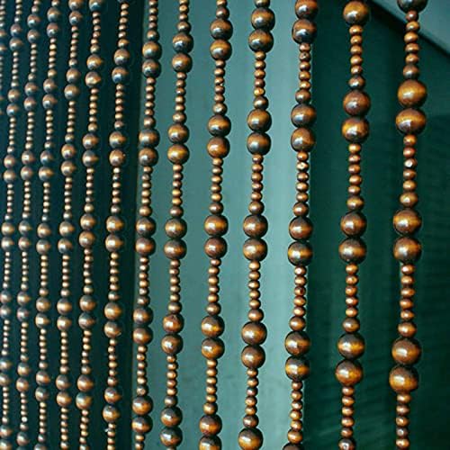 Natural Wooden Beads Door String Partition Curtain