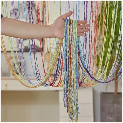 Doorway Curtain Door String Curtain with Tassels