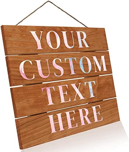 Personalized Stained Wood Pallet Sign - 12x14 Custom Wood Wall Art