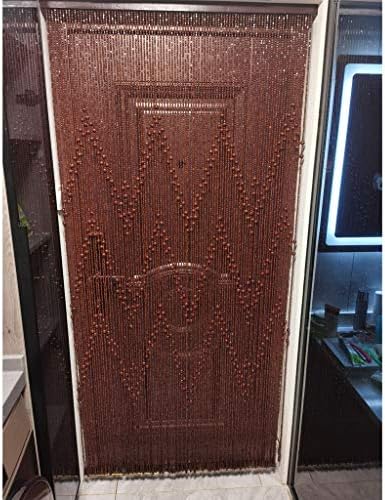 52 Strands Beaded Curtain Wood Hanging Door Panel Room Divider