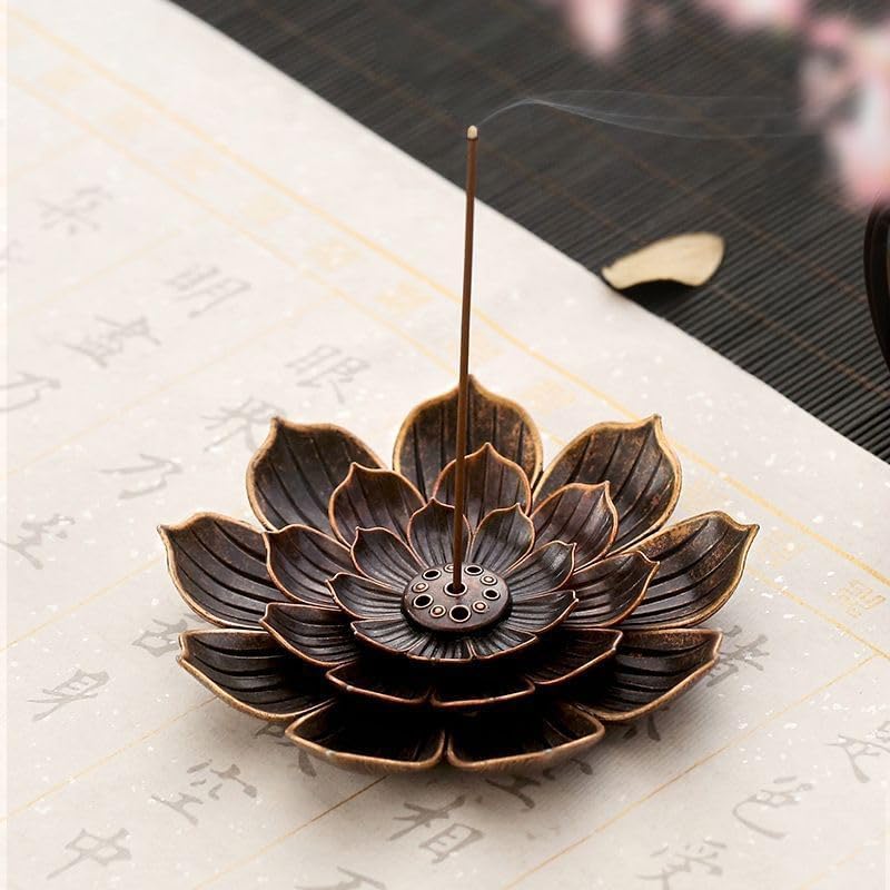 Incense Holder with Stick Tray Black Multi-Functional