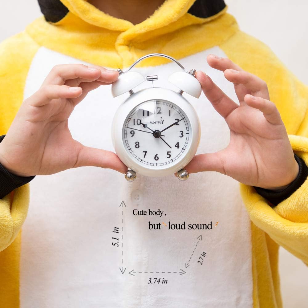 Loud Alarm Clock with Twin Bell and Backlight for Deep Sleepers