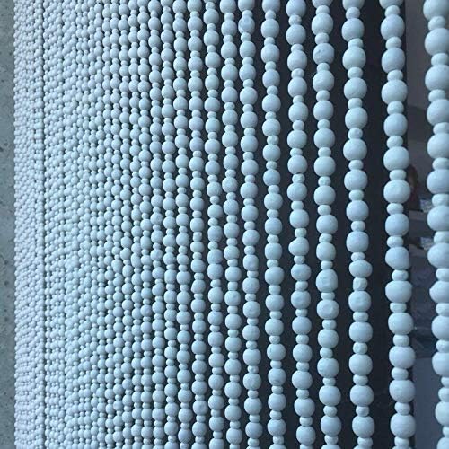 OKUOKA 31 Strands Wood Beaded Curtain