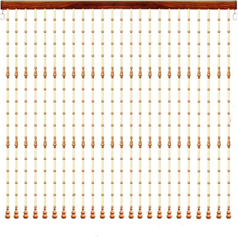 OKUOKA Beaded Curtain 19 Strands 60x80cm Retro Style