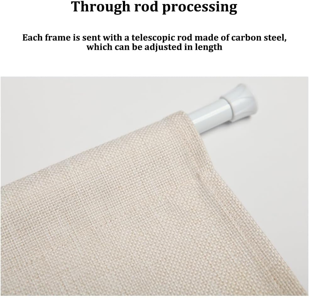 Traditional Japanese Style Door Curtain with Telescopic Rod