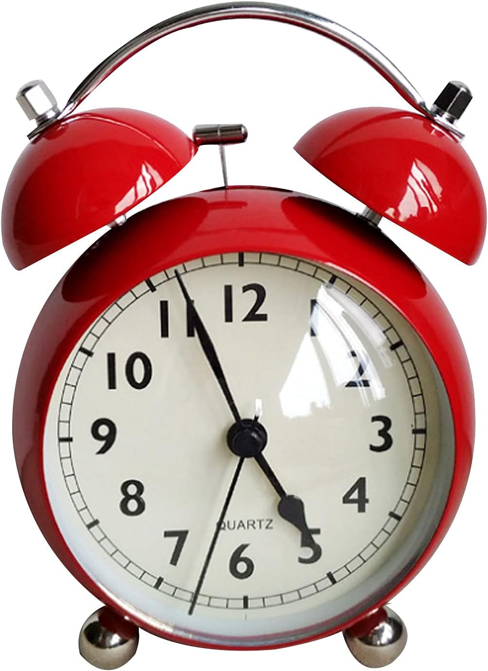 4 Inch Twin Bell Retro Alarm Clock with Backlight