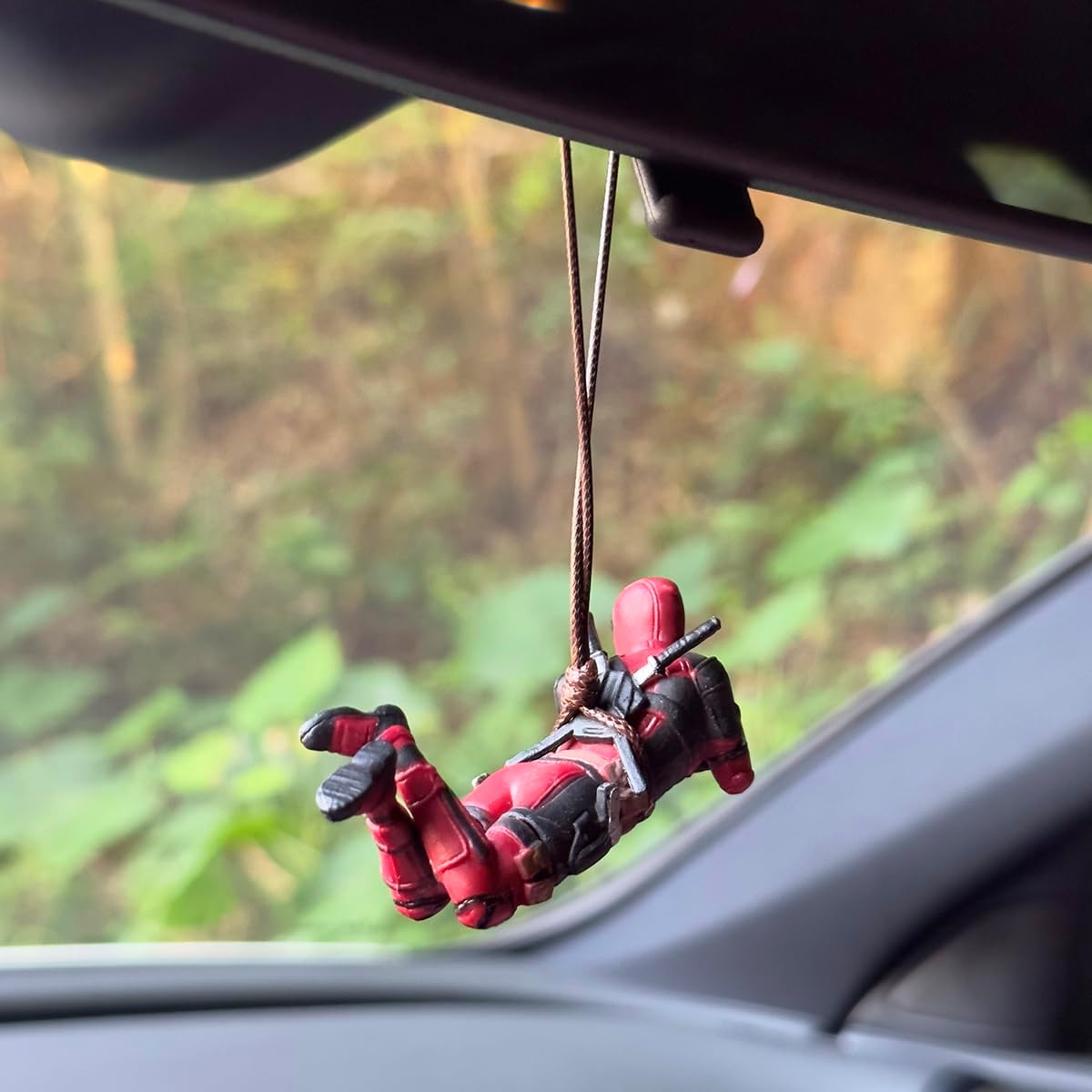 Funny Anime Car Mirror Hanging Car Interior Decor