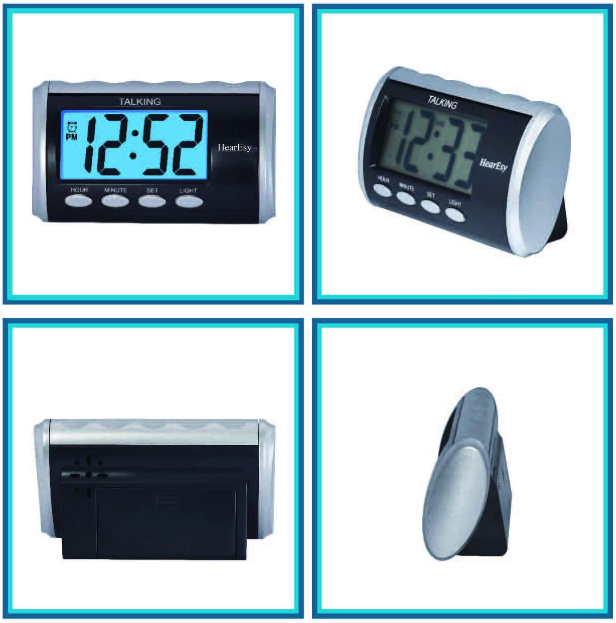 HearEsy Talking Alarm Clock with Large Numbers
