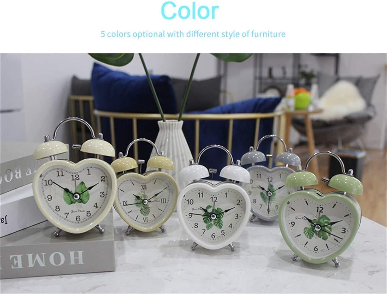 Metal Silent Alarm Clock with Night Light 1