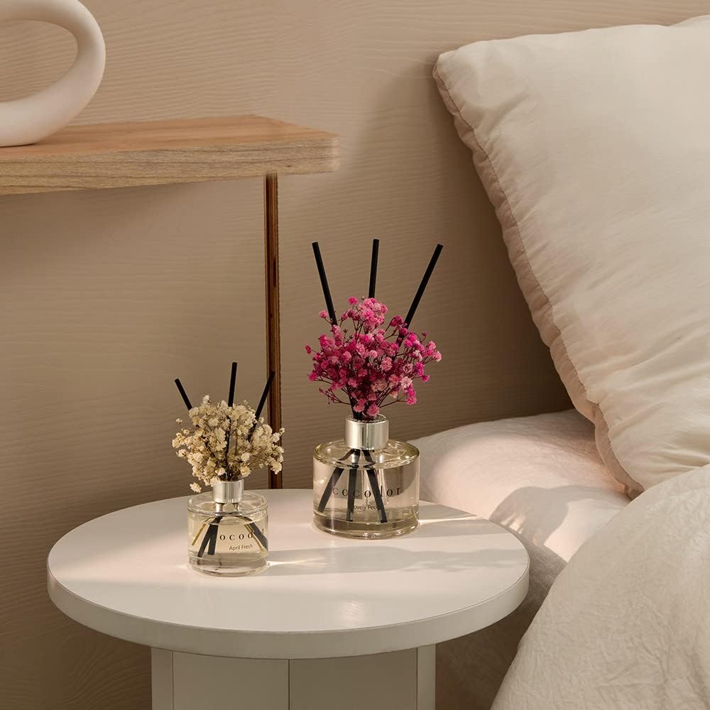 Cocodor Flower Reed Diffuser Set with White Jasmine Scent