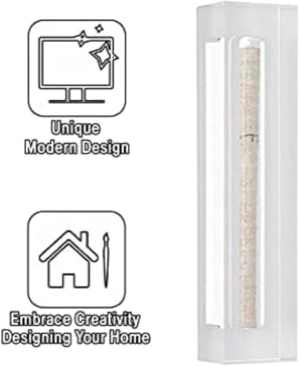AS Mezuzah Acrylic Case Waterproof Modern Design