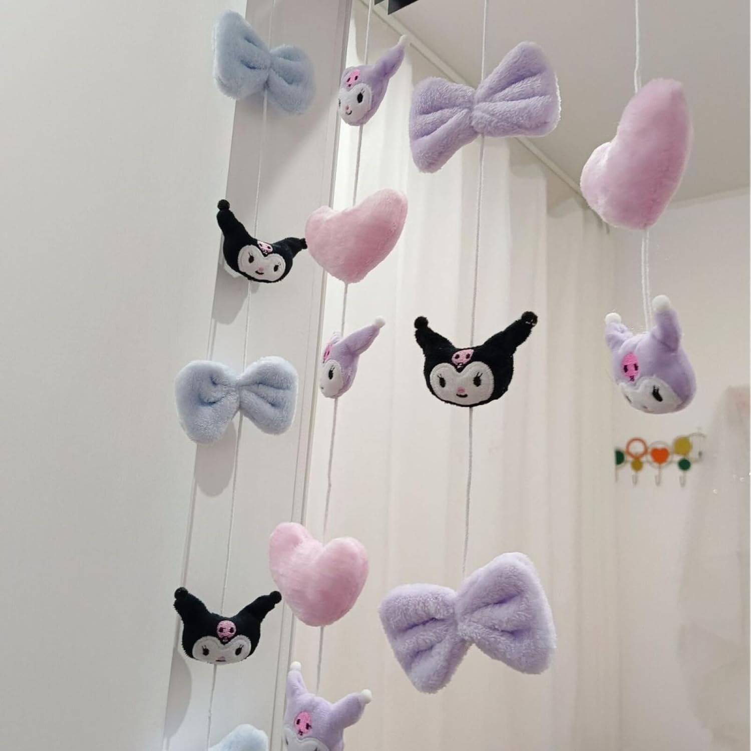 Cute Design Door Divider Curtain with Hanging Tassels
