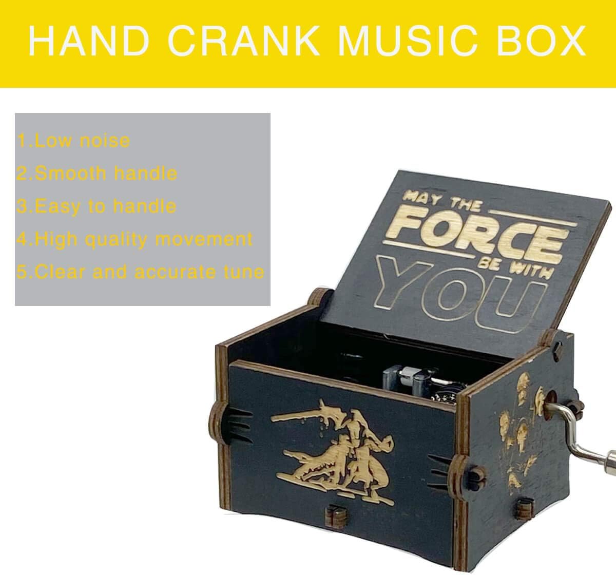 MAD DI Hand Crank Music Box Star Wars Black