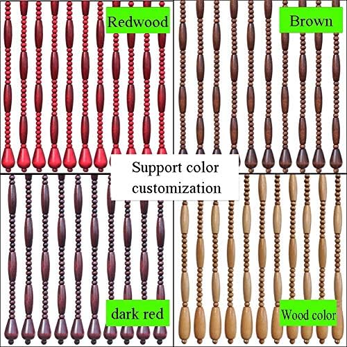 HAPPLiGNLY Beaded Door Curtains 55 Strands Brown Retro Decor