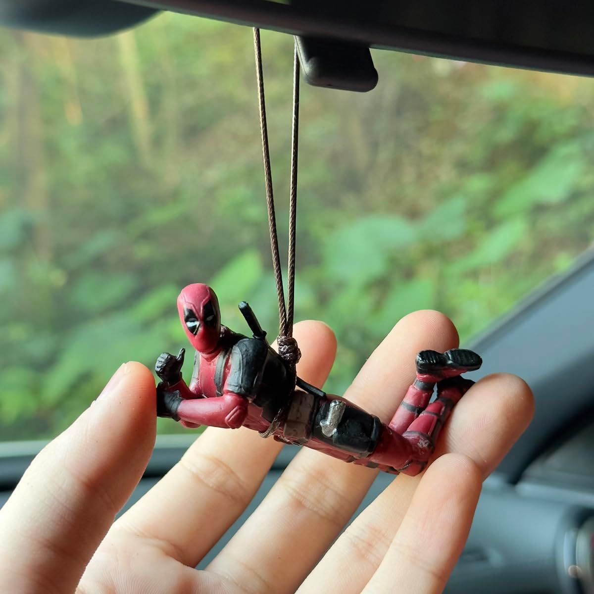 Funny Anime Car Mirror Hanging Car Interior Decor