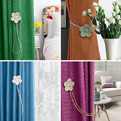 Vintage Magnetic Curtain Tieback - White