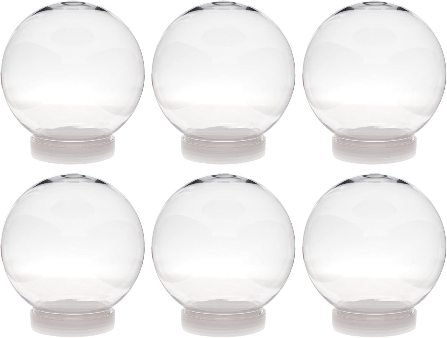 Creative Hobbies 5 Inch DIY Snow Globe Set of 6