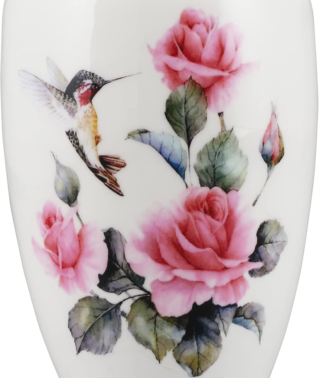 Pink Rose Humming Bird Cremation Urn for Human Ashes