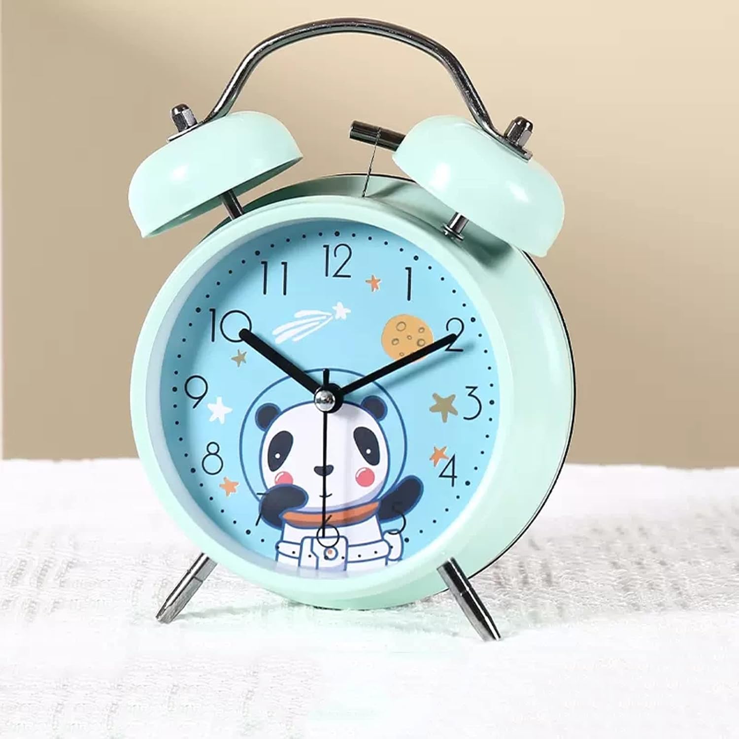 Digital Alarm Clock with Double Bell and Luminous Display