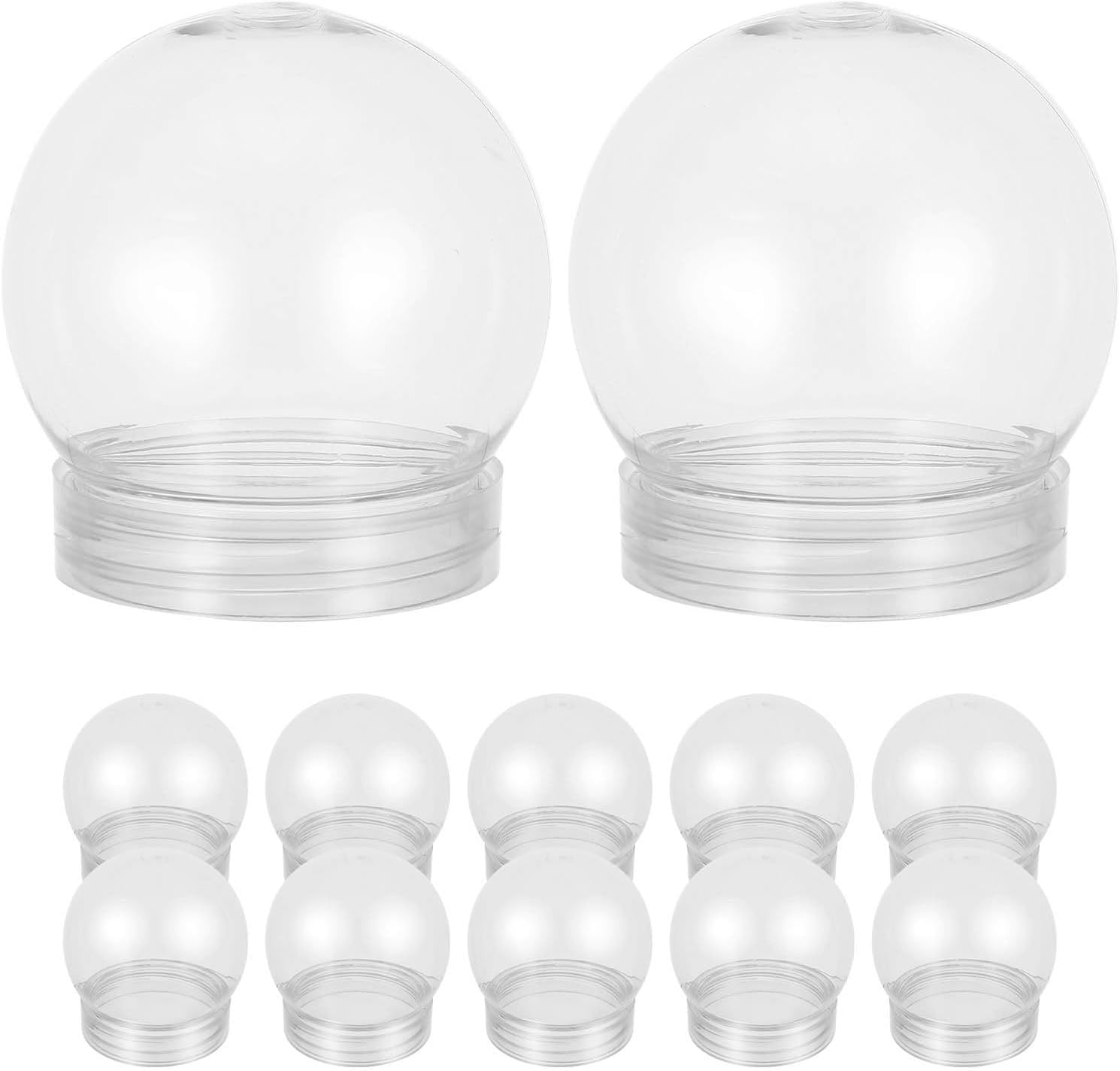 BESTOYARD 20-Pack 3-Inch Snow Globe DIY Kit