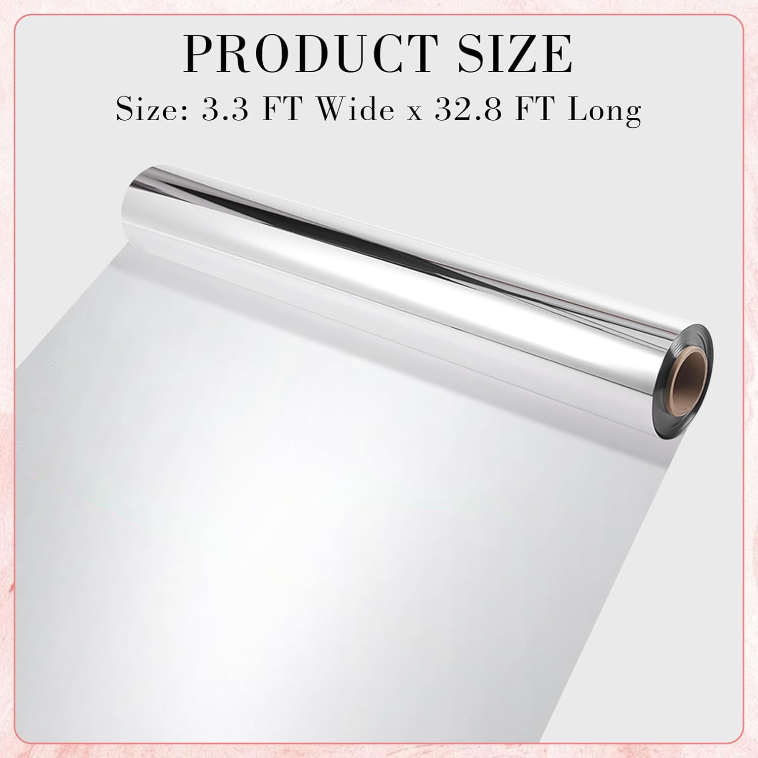 Silver Mirrored Wedding Aisle Runner 33x328 Feet