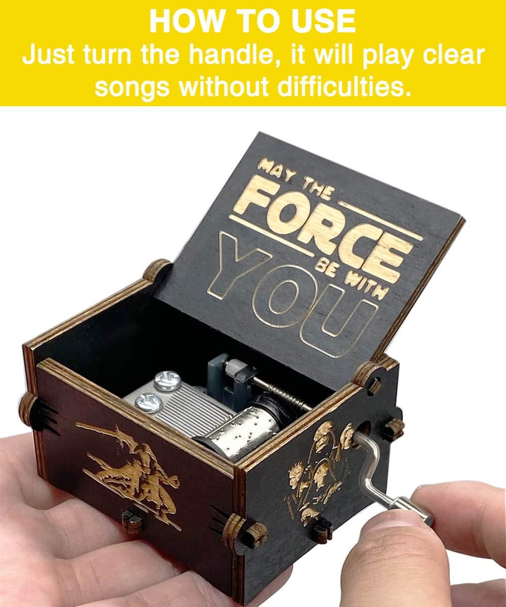 MAD DI Hand Crank Music Box Star Wars Black
