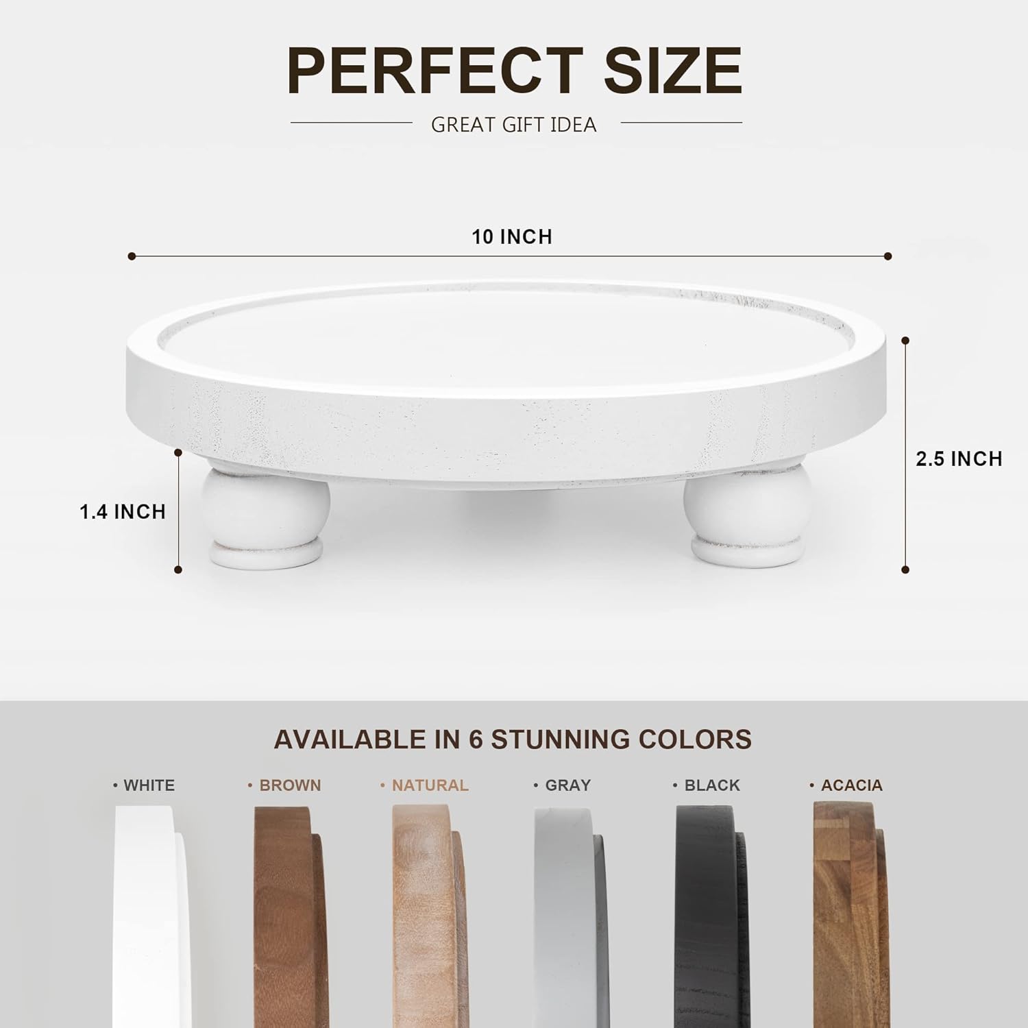 EOSAHR Decorative Wooden Riser for Home Decor