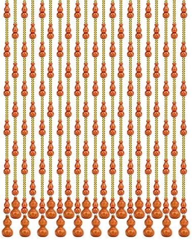 OKUOKA 31 Strand Wood Beaded Door Curtain