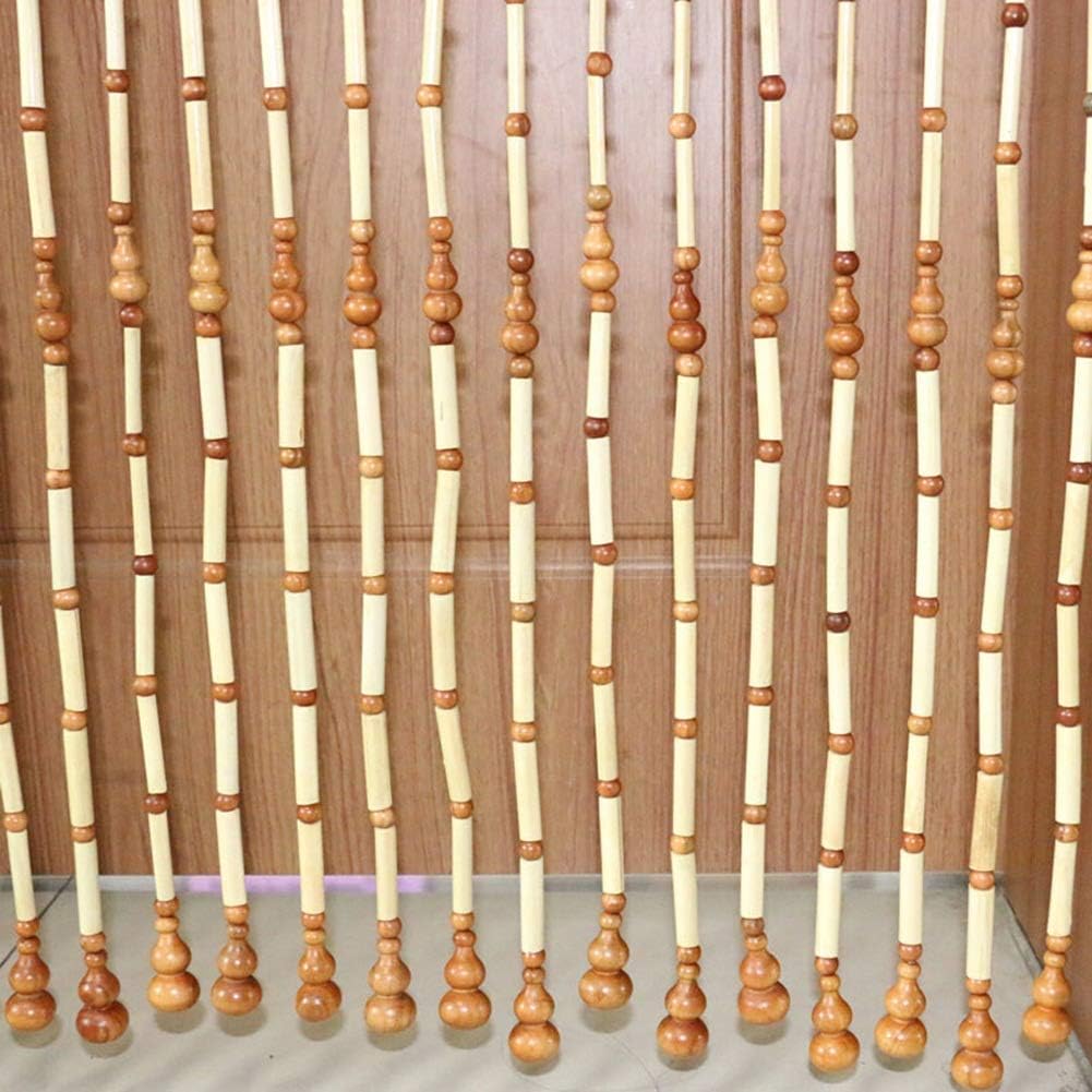 OKUOKA Beaded Curtain 19 Strands 60x80cm Retro Style