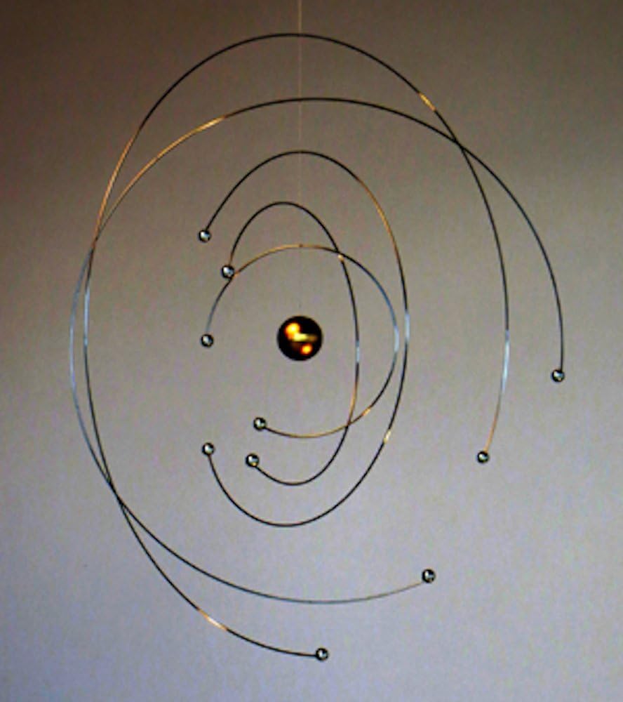 Niels Bohr Atom Model Mobile - 9 Inches Steel