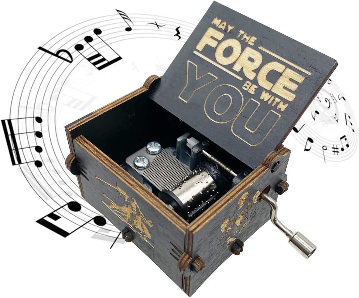 MAD DI Hand Crank Music Box Star Wars Black
