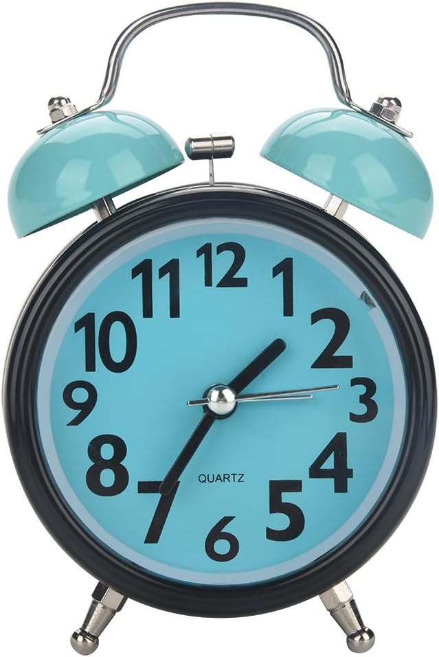 AUNMAS Double Alarm Clock Ultra Quiet Night Light